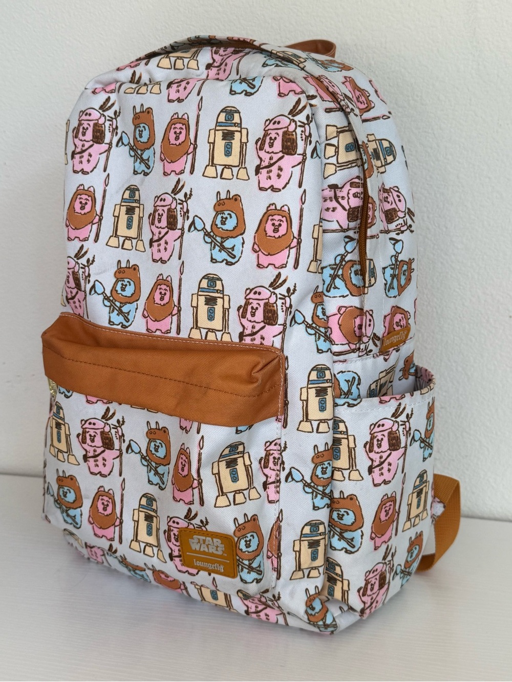 Loungefly Star Wars Pastel Ewok Nylon Backpack Rare Disney Back To School Grail